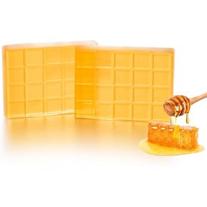 BEAUTI4U 2LB Honey Soap Base - Soap Making Supplies with Soap Making- Melt and Pour Soap Base- Soap Making Supplies Kit (PRE-Cut Block)