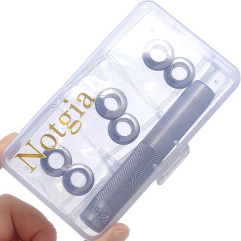 6 Sets Brass Grommets Kit Eyelets and Grommets 8mm Inside Hole Size with 12mm Leather Hole Punch Tool Handbag Purse Hardware Screw Grommets for Repair and Making Leather Crafts (Gold) in Saudi Arabia