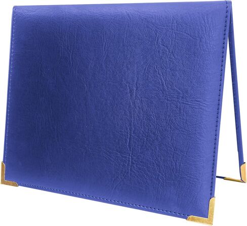 GraduationMall 7"x9" Smooth Padded PU Diploma Cover Certificate Holder with 4 Metal Corner Black in Saudi Arabia