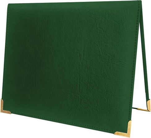 GraduationMall 7"x9" Smooth Padded PU Diploma Cover Certificate Holder with 4 Metal Corner Black in Kuwait