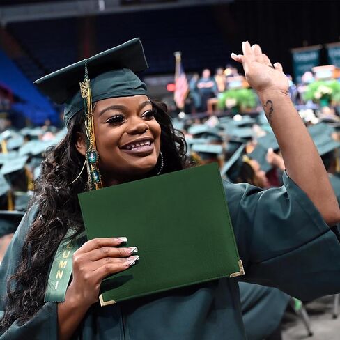 GraduationMall 7"x9" Smooth Padded PU Diploma Cover Certificate Holder with 4 Metal Corner Black in Kuwait