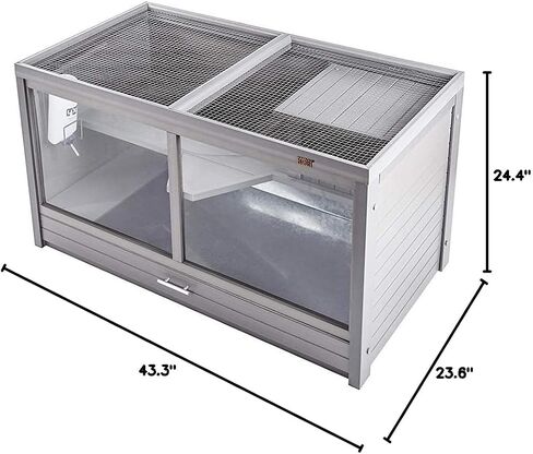 New Age Pet ecoFLEX Park Avenue Indoor Rabbit Hutch-Maple (EHRH002-00), Small in Saudi Arabia