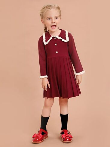 PHIRAMIN Toddler Girl Mary Jane Dress Oxford Shoes-Little Girl School Uniform Shoes for Wedding Party in Saudi Arabia