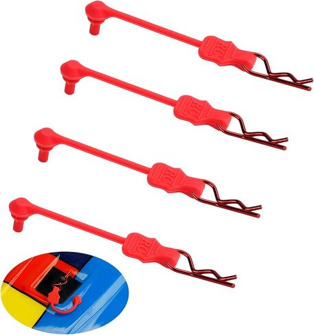 8PCS TGCWENG Universal RC Body Clips w/Pull Tabs Car Clips R Clips for All 1/10 1/12 Scale TRX4 Losi HPI Arrma Kyosho Himoto RC Car Truck Crawler Body Shell Upgrades (1.2mm Red Clips+Red Pull) in Saudi Arabia