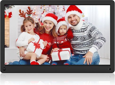 Atatat Digital Photo Frame with 1920x1080 IPS Screen, Digital Picture Frame Support Adjustable Brightness,Photo Deletion,1080P Video,Music,Slideshow,Remote,16:9 Widescreen- P800 in Kuwait