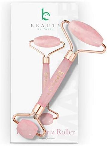 Rose Quartz Face Roller - Relaxation Gifts for Women, Skin Care Tools for Fine Lines and Wrinkles, Teenage Girl Gifts, Beauty Gift Ideas, Face Massager Tools, Facial Tools, Self Care Gifts for Women in Kuwait