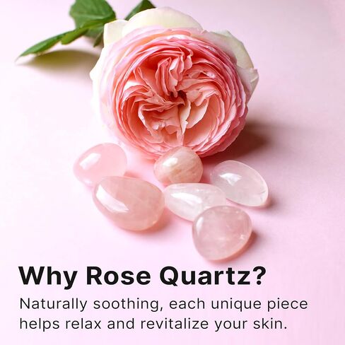 Rose Quartz Face Roller - Relaxation Gifts for Women, Skin Care Tools for Fine Lines and Wrinkles, Teenage Girl Gifts, Beauty Gift Ideas, Face Massager Tools, Facial Tools, Self Care Gifts for Women in Kuwait