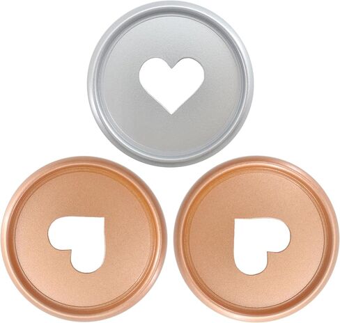 33pcs Expansion Discbound Notebook System Heart Plastic Discs Book Binding Disc Binder Rings Planner Accessories(Gold,1inch/24mm,33 Pieces) in Saudi Arabia