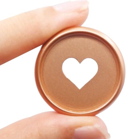 33pcs Expansion Discbound Notebook System Heart Plastic Discs Book Binding Disc Binder Rings Planner Accessories(Gold,1inch/24mm,33 Pieces) in Saudi Arabia
