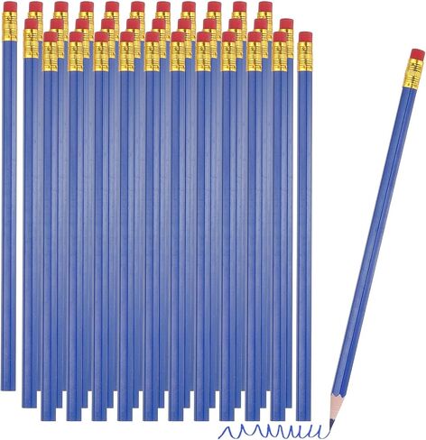 PATIKIL Erasable Colored Pencils, 48 Pcs Oil Color Pencils with Erasers Hexagonal Rod Wooden Colored Pencils for Tests Marking Grading Art Painting, Green in Saudi Arabia