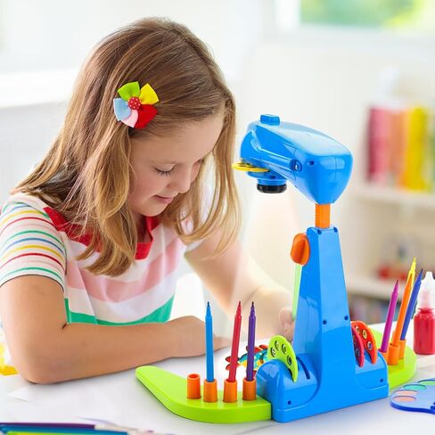 Kids Drawing Projector, Tracing and Drawing Projector Toys,Kids Smart Projector with 32cartoon patters and 12color Brushes for Children Learn to Draw and Sketch (Purple) in Saudi Arabia