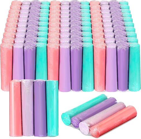 120 Pcs Sidewalk Chalks Set in 30 Count 4 Colors Non Toxic Jumbo Chalk for Party Gift Outdoor Art Play Painting(Red, Yellow, Blue, Fruit Green,Classic) in Kuwait