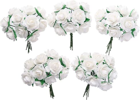 Handmade Mini Mulberry Paper Roses 18 mm Mulberry Paper Flowers Scrapbooking Wedding DIY Craft 50 pcs (Pink Tone) in Saudi Arabia