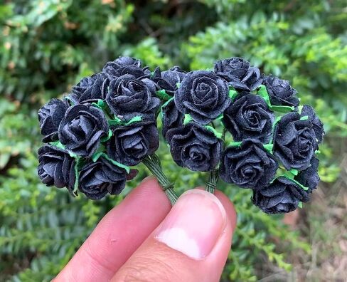 Handmade Mini Mulberry Paper Roses 18 mm Mulberry Paper Flowers Scrapbooking Wedding DIY Craft 50 pcs (Pink Tone) in Saudi Arabia