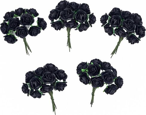 Handmade Mini Mulberry Paper Roses 18 mm Mulberry Paper Flowers Scrapbooking Wedding DIY Craft 50 pcs (Pink Tone) in Saudi Arabia