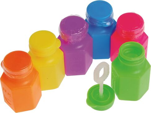 Mini Farm Animal Bubble Wands Toy Gifts for Kids - (Pack of 12) 3-Inch Barnyard Bubble Bottles, Assorted Animals for Giveaways, Prizes, Birthday Party Favors for Kids, Baby Showers, Goody Bag Toys in Saudi Arabia