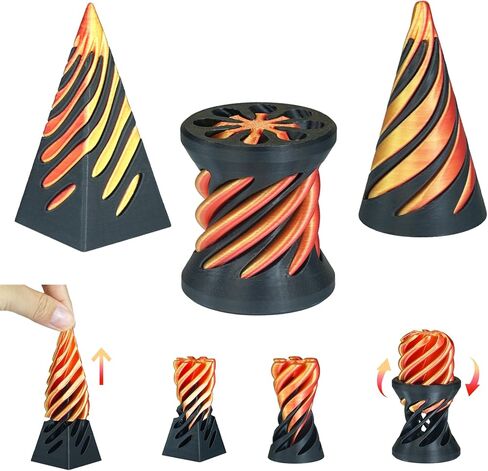 3 أجهزة كمبيوتر مخروطية مستحيلة ، لعبة مخروطية مخروطية ، نماً مستحيلًا للهرم ، لعبة مخروطية مخروطية ثلاثية الأبعاد ، ألعاب إزالة الضغط على سطح المكتب ، هدية ، عيد ميلاد (أرجواني خفيف) in Kuwait