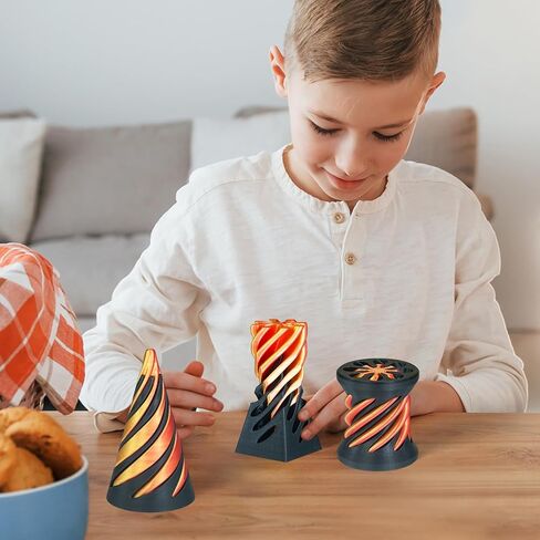 3 أجهزة كمبيوتر مخروطية مستحيلة ، لعبة مخروطية مخروطية ، نماً مستحيلًا للهرم ، لعبة مخروطية مخروطية ثلاثية الأبعاد ، ألعاب إزالة الضغط على سطح المكتب ، هدية ، عيد ميلاد (أرجواني خفيف) in Kuwait