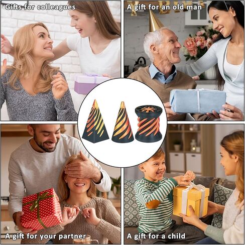 3 أجهزة كمبيوتر مخروطية مستحيلة ، لعبة مخروطية مخروطية ، نماً مستحيلًا للهرم ، لعبة مخروطية مخروطية ثلاثية الأبعاد ، ألعاب إزالة الضغط على سطح المكتب ، هدية ، عيد ميلاد (أرجواني خفيف) in Kuwait