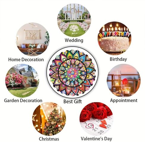 غليان ماندالا ماندالا ماندالا ثلاثية الأبعاد من الفولاذ المقاوم للصدأ قوس قزح العاكس الزخرفي الجهاز الداخلي في الهواء الطلق الفناء حديقة ديكور على غرار e in Kuwait