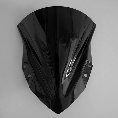 ل Ninja400 Ninja 250 EX400 الزجاج الأمامي Cooter منحرف الزجاج الأمامي للدراجات النارية الزجاج الأمامي مادة الكمبيوتر 2018 ~ 2023 (أسود) in Saudi Arabia