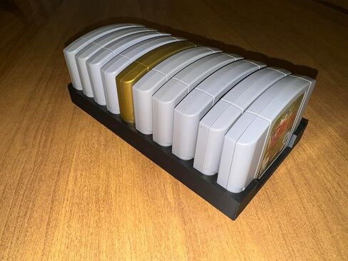 عروض حامل خرطوشة اللعبة - متوافقة مع خراطيش Nintendo 64 (N64) ، يحمل 10 - منظم تخزين الألعاب الرجعية in Kuwait