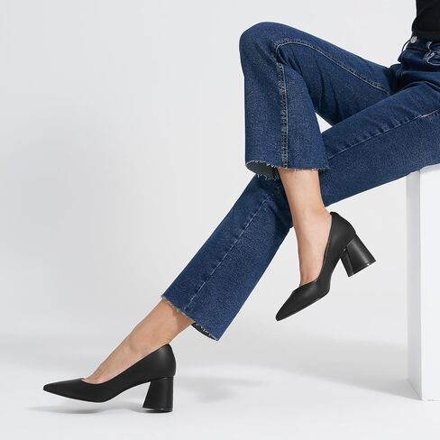 ALICEPUB Women's Closed Toe Heels Pumps Slingback Heels 2inch Chunky Block Heels Low Dress Shoes Comfortable Business Office Work Heels Wedding Shoes in Kuwait