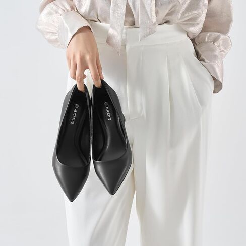 ALICEPUB Women's Closed Toe Heels Pumps Slingback Heels 2inch Chunky Block Heels Low Dress Shoes Comfortable Business Office Work Heels Wedding Shoes in Kuwait