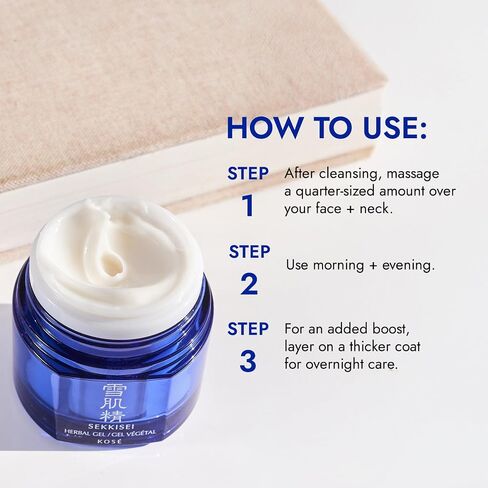SEKKISEI Herbal Gel, Multi-Purpose 6 in1 benefits Hydrating Gel Moisturizer & Mask, 2.8 Ounce in Saudi Arabia