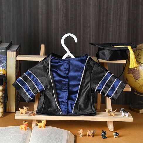 Geyoga Dog Graduation Cap and Gown 2025 Washable Dog Costume Set Puppy Black Graduation Hat with Tassel Pet Cat Holiday Party Costume Accessory(M) in Saudi Arabia