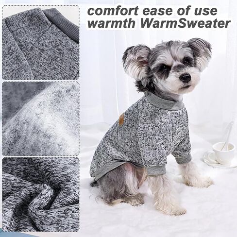 2 Pieces Dog Sweater xs Dog Sweater Fall Winter Dog Clothes Dog Clothes for Small Dogs Warm Thick Outfit Pet Small Dog Sweater for Boy Girl Dogs Teacup Yorkie Chihuahua（XS） in Saudi Arabia
