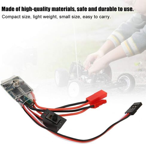 Brushed Electric Speed Controller, Forward and Reverse Brake Bidirectional ESC Parts, Brushed Motor Speed Controller for RC Cars in Kuwait