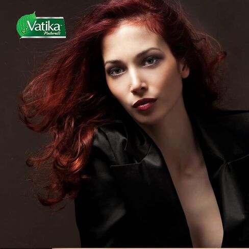 Dabur Vatika Henna Hair Color - Henna Hair Dye, Henna Hair Color and Conditioner, Zero Ammonia Henna for Strong and Shiny Hair, 100% Grey Coverage, 6 Sachets X 10g (Natural Brown) in Saudi Arabia
