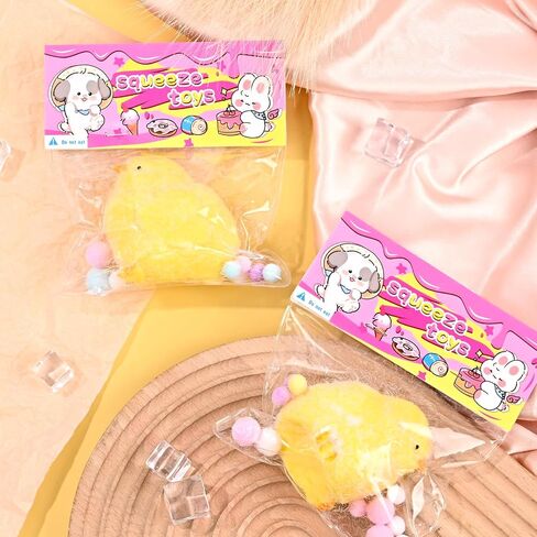 1pcs Handmade Chicken Squishy Toy, Soft Squishy Chick Fidget Stress Relief Toy, Silicone Squeeze Toy for Stress Relief ( Chicken ) in Saudi Arabia