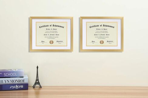ELSKER&HOME 11x14 Diploma Frame 6 Pack, Diploma Frames 8.5x11 with Black Mat or 11x14 Document Frame without Mat,Multipack College Certificate/Degree Frames for wall,Set of 6 in Saudi Arabia