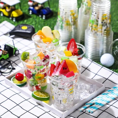50 Pcs Masters Golf Ball Party Supplies Bulk Clear Plastic Cups 12oz Disposable Let's Par-tee for Home Sports Golf Themed Birthday Bachelor Party Supplies Favors (Blue) in Kuwait