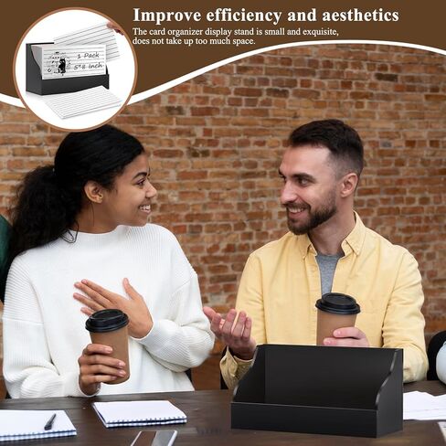 Index Card Display Stand 5x8 Acrylic Card Holder for Desk File Note Clear Postcard Stand Index Card Rack Acrylic Business Card Stand Index Card Organizer Case for Office 4.7X2.4X8.4 No Card in Kuwait