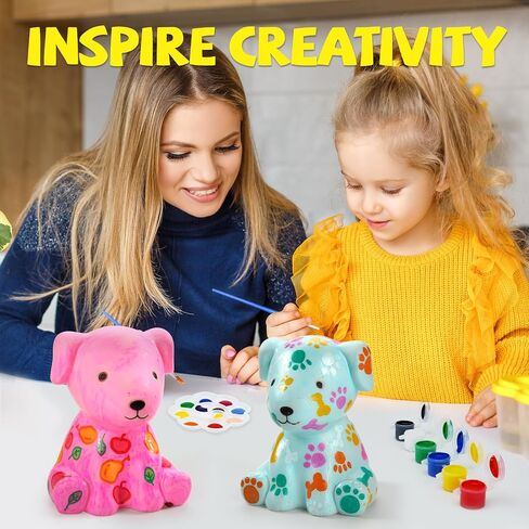 AluAbi Paint Your Own Rocket Lamp - Art & Crafts Painting Kits for Kids, DIY Night Light, Creative Art Supplies School Activities, Birthday Easter Christmas Holiday Gift for Girls Boys Ages 4 5 6 7 8+ in Saudi Arabia