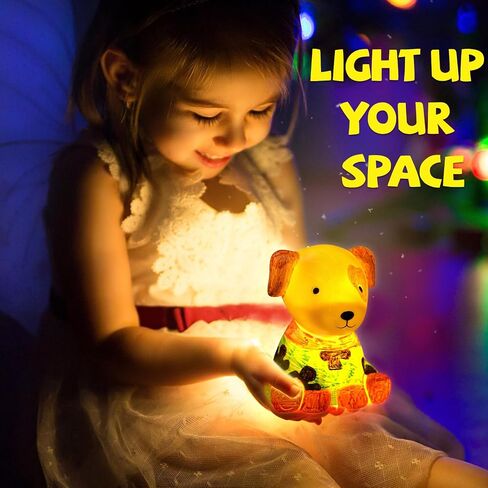 AluAbi Paint Your Own Rocket Lamp - Art & Crafts Painting Kits for Kids, DIY Night Light, Creative Art Supplies School Activities, Birthday Easter Christmas Holiday Gift for Girls Boys Ages 4 5 6 7 8+ in Saudi Arabia
