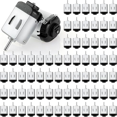 Coume 100 Pack DC Motor 1.5-3V 23000 دورة في الدقيقة Hobby محرك كهربائي عزم دوران عالي السرعة لتجارب سيارة التحكم عن بُعد DIY in Kuwait