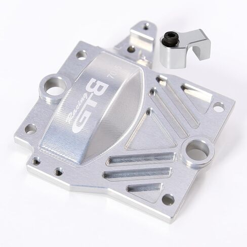 CNC Aluminium 7075 T6 Motor Center Diff Mount/Gear Cover Plate for 1/5 RC Car Losi DBXL-E V1.0 2.0 Partrage (Center Diff Mount Silver) in Kuwait