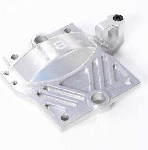 CNC Aluminium 7075 T6 Motor Center Diff Mount/Gear Cover Plate for 1/5 RC Car Losi DBXL-E V1.0 2.0 Partrage (Center Diff Mount Silver) in Kuwait
