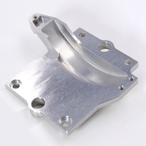 CNC Aluminium 7075 T6 Motor Center Diff Mount/Gear Cover Plate for 1/5 RC Car Losi DBXL-E V1.0 2.0 Partrage (Center Diff Mount Silver) in Kuwait