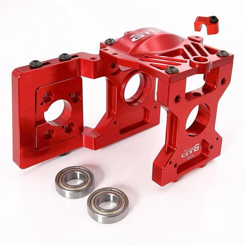 CNC Aluminium 7075 T6 Motor Center Diff Mount/Gear Cover Plate for 1/5 RC Car Losi DBXL-E V1.0 2.0 Partrage (Center Diff Mount Silver) in Kuwait