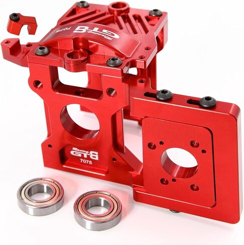 CNC Aluminium 7075 T6 Motor Center Diff Mount/Gear Cover Plate for 1/5 RC Car Losi DBXL-E V1.0 2.0 Partrage (Center Diff Mount Silver) in Kuwait