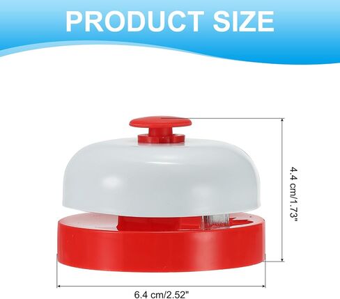 Patikil Desk Call Bell 2.5 "قطره ، مكتب عشاء الجرس الأمامي للخدمة مع بناء المعادن المضاد للتراجع لمناطق استقبال المطعم في فندق مستودع مكتب ، أسود/أبيض in Kuwait