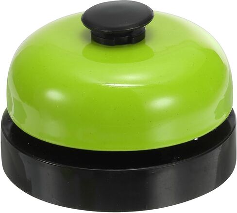 Patikil Desk Call Bell 2.5 "قطره ، مكتب عشاء الجرس الأمامي للخدمة مع بناء المعادن المضاد للتراجع لمناطق استقبال المطعم في فندق مستودع مكتب ، أسود/أبيض in Kuwait