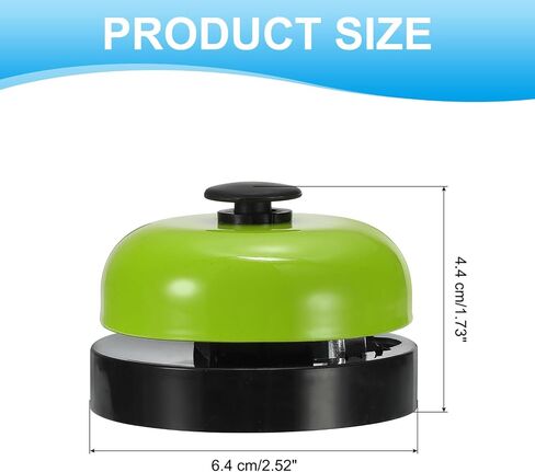 Patikil Desk Call Bell 2.5 "قطره ، مكتب عشاء الجرس الأمامي للخدمة مع بناء المعادن المضاد للتراجع لمناطق استقبال المطعم في فندق مستودع مكتب ، أسود/أبيض in Kuwait