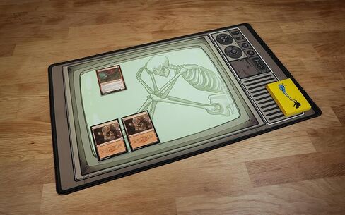 Playmat by 1985 Games, Suitable for MTG, RPG, TCG Games, Roleplaying DND Gaming Pad, Tabletop Card Playmat, Rubber Mat, Non Slip Pad, Gaming Accessories (Fking Nerd On Table) in Saudi Arabia