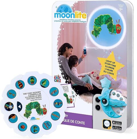 Moonlite Mini Story Book Projector for Kids, 10 Little Rubber Ducks Bedtime Story Book w/ Fun Sound Effects, Digital Storybooks for Kids, Immersive Kids Book Projector Story in Kuwait